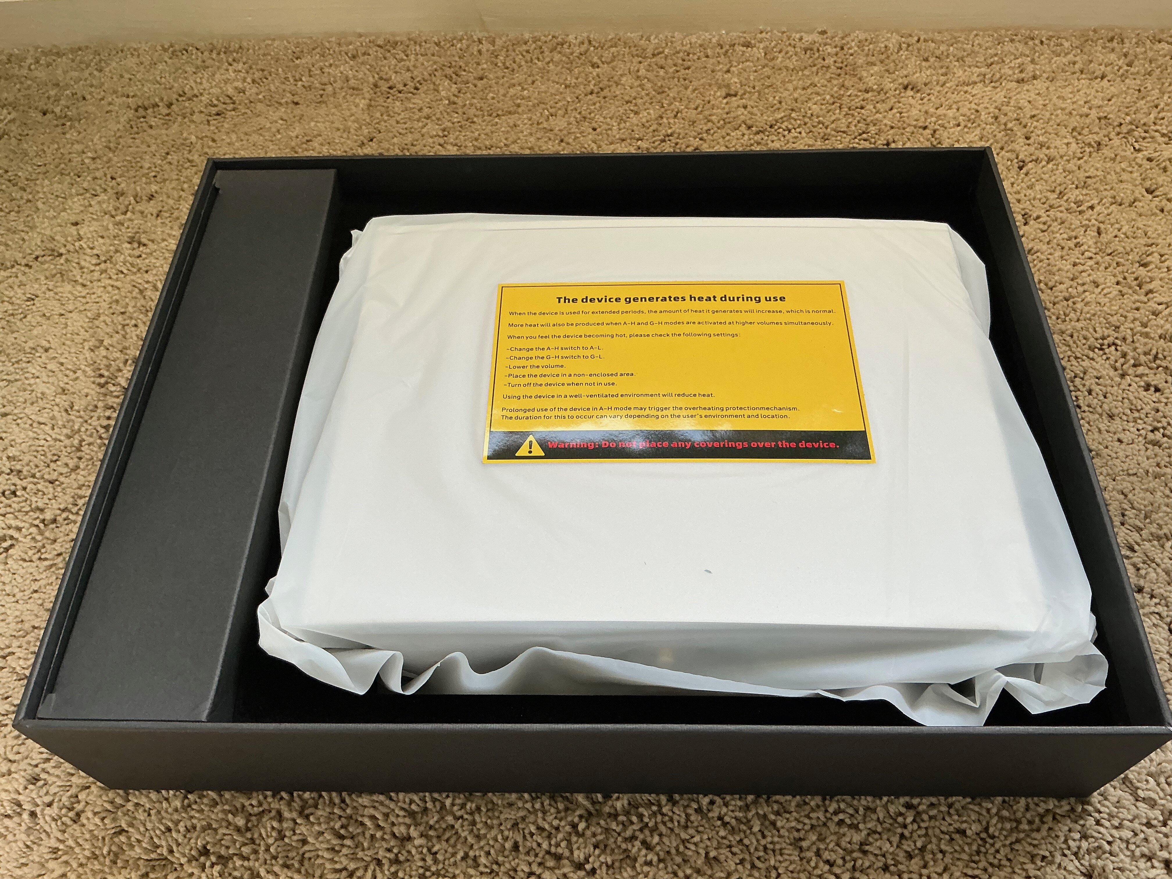 Aune S17 Pro Evo outer box opened