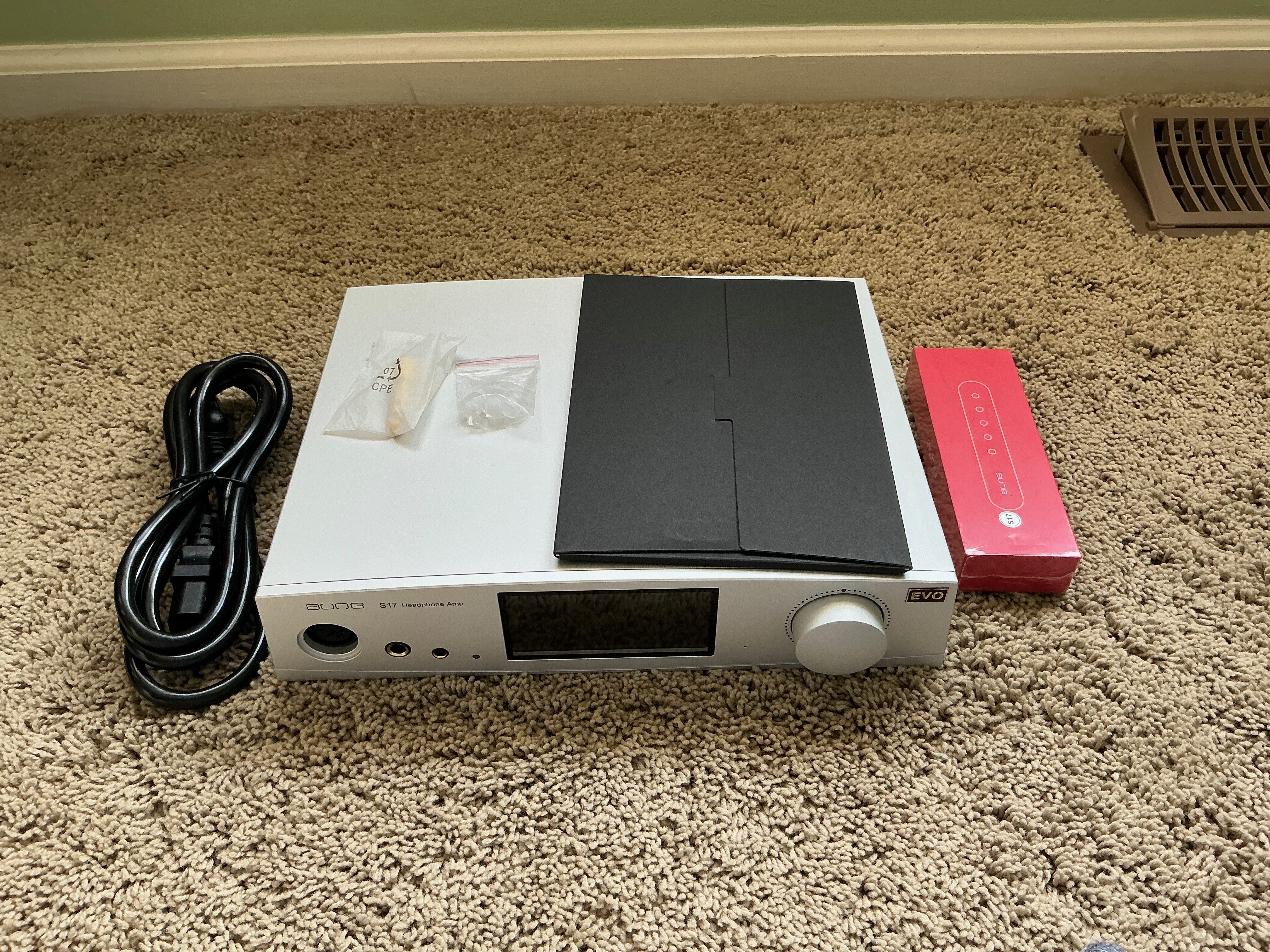 Aune S17 Pro Evo shrink box contents